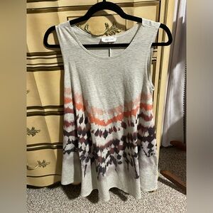 Soft Sleeveless Midi Multicolor Dress